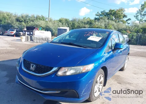 2013 Honda Civic Lx из США, поврежденный, VIN 19XFB2F52DE026440